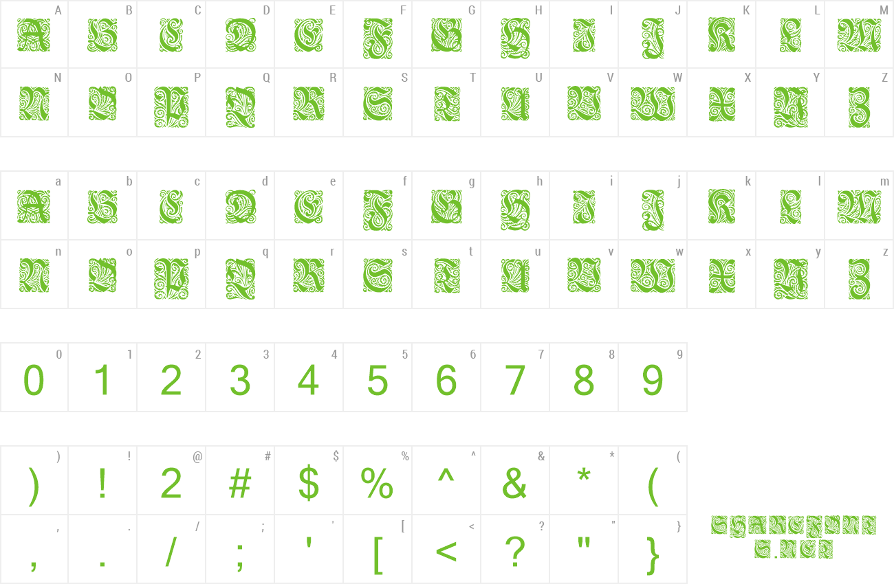 Font Ehmcke-Fraktur Initialen preview
